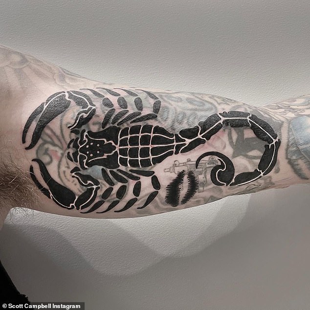 Coverup: Most recently, he covered a tattoo dedicated to his ex wife Shanna Moakler with a kiss print tattoo that was a direct stencil of Kardashian's mouth