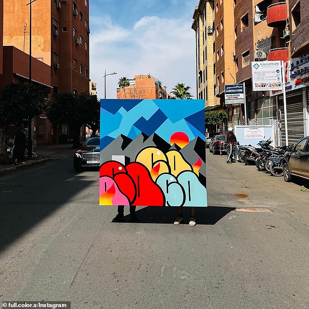 The French graffiti artists' work has been displayed around the world