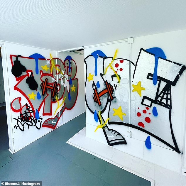 Street art on display from Julien Blanc, whose tag name was Jibeone