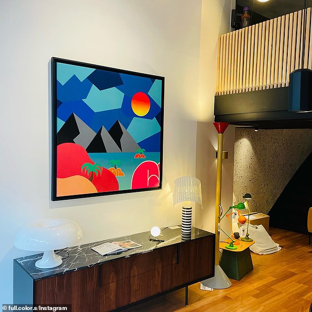 Blanc's street art displayed at an undisclosed European gallery