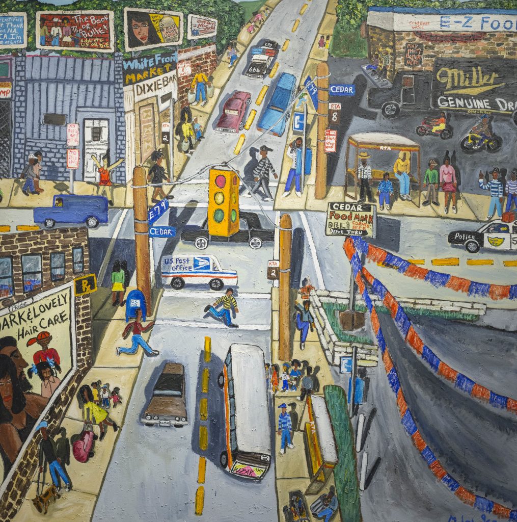 Michelangelo Lovelace, At The Intersection of East 79th And Old Cedar (1997). Image courtesy Fort Gansevoort.