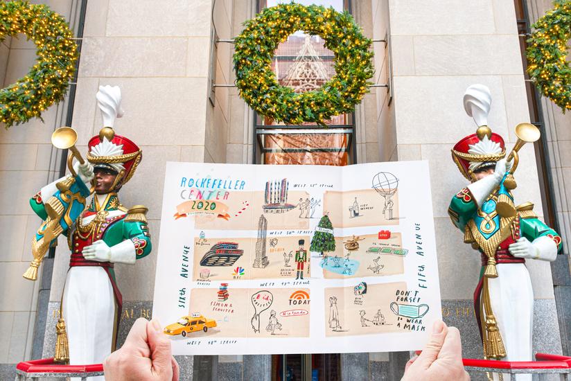 "Oliver Jeffers at Rockefeller Center." Photo by Emma Rose Milligan courtesy of Art Production Fund.
