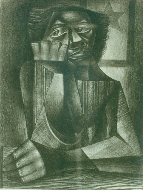Charles White, <em>Mother (Awaiting His Return)</em>, 1945. Courtesy of the Art Students League of New York. 
