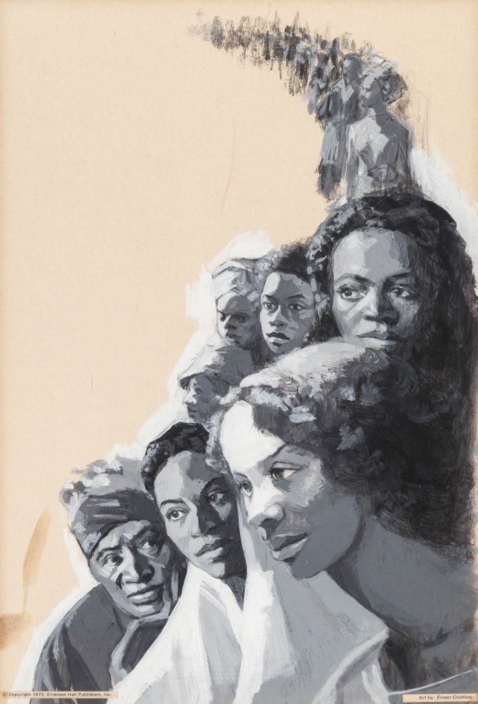 Ernest Crichlow, <em>The Strengths of Black Families</em> (ca. 1970–73). Courtesy of the Art Students League of New York. 
