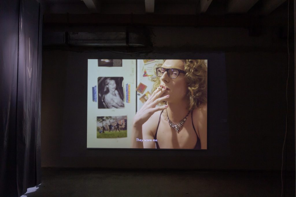 Alex Baczynski Jenkins at the Contemporary Art Center, Vilnius, for the Baltic Triennial 14 "The Endless Frontier." Photo: Ugnius Gelguda.