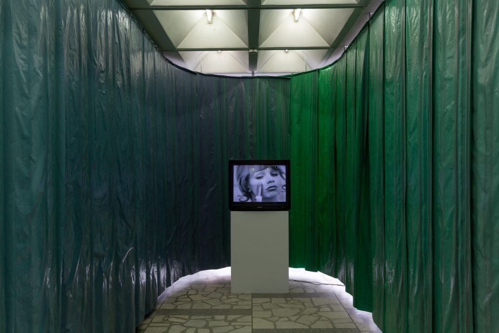 Natalia LL at the Contemporary Art Center, Vilnius, for the Baltic Triennial 14 "The Endless Frontier." Photo: Ugnius Gelguda.