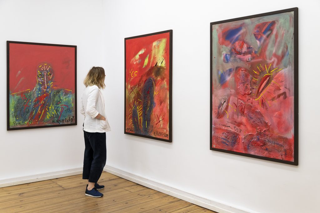 Robert Rehfeldt, Installation view at ChertLudde during Gallery Weekend *Discoveries, September 2021, Photo by Stefan Korte