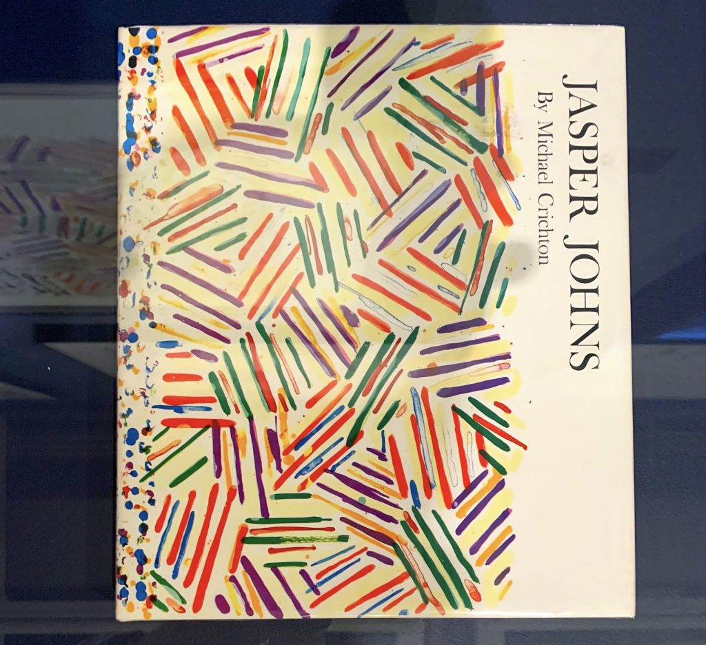 Copy of the 1977 catalogue for Jasper Johns's Whitney show, on display at the Whitney. Photo by Ben Davis.