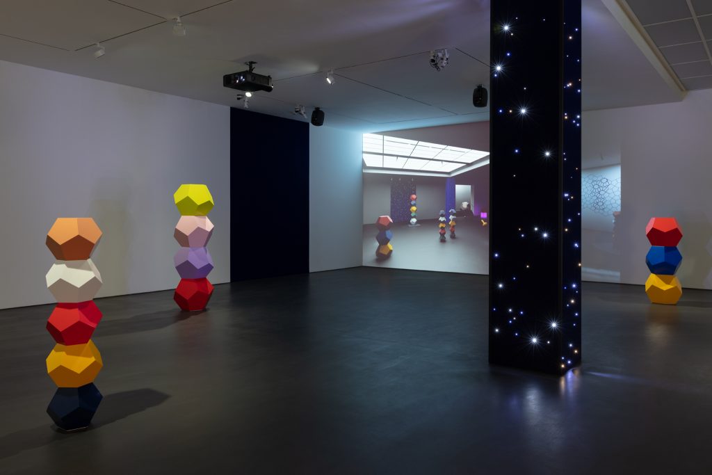 Exhibition view: Angela Bulloch, <i>Animal Vegetable Mineral</i>, Esther Schipper, Berlin, 2021. Courtesy the artist and Esther Schipper, Berlin. Photo © Andrea Rossetti