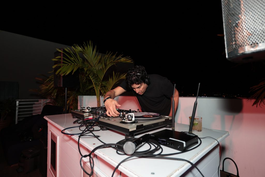Artist and D.J. Sarabia. Photo: Edin Chavez.