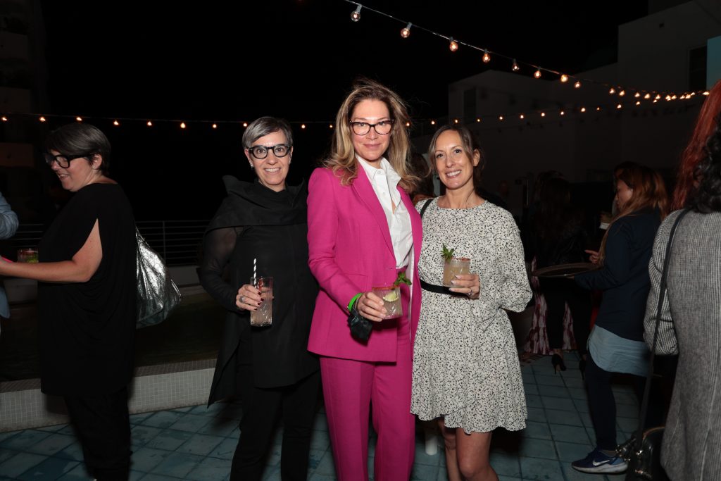Grela Orihuela, April Magen, and guest. Photo: Edin Chavez.
