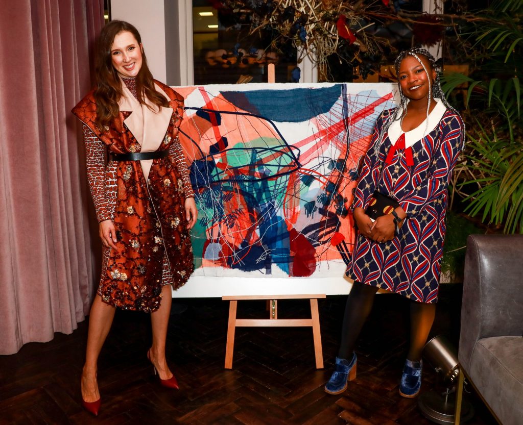 Baibakova with Jade Fadojutimi. Photo courtesy Maria Baibakova.