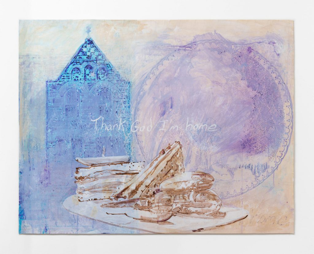 Julie Green, <em>Thank God I'm Home said Marcel Brown</em> (ca. 2019). Courtesy of Elizabeth Houston Gallery, New York.