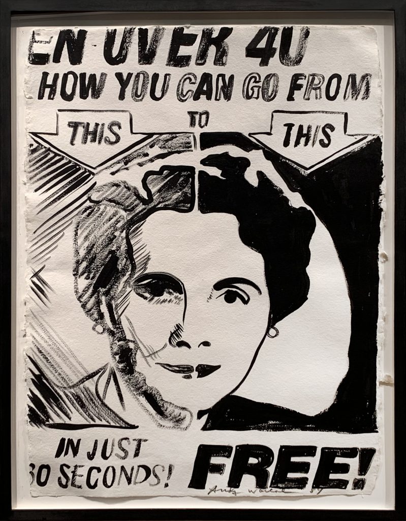 Andy Warhol, Untitled Over 40. Courtesy Gina Nanni.