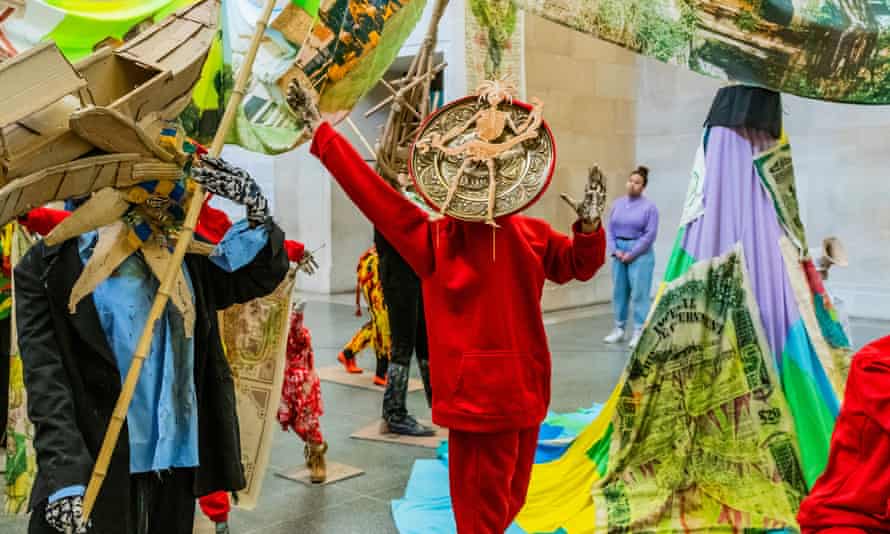 Detail of The Procession, by Hew Locke at the Tate Britain