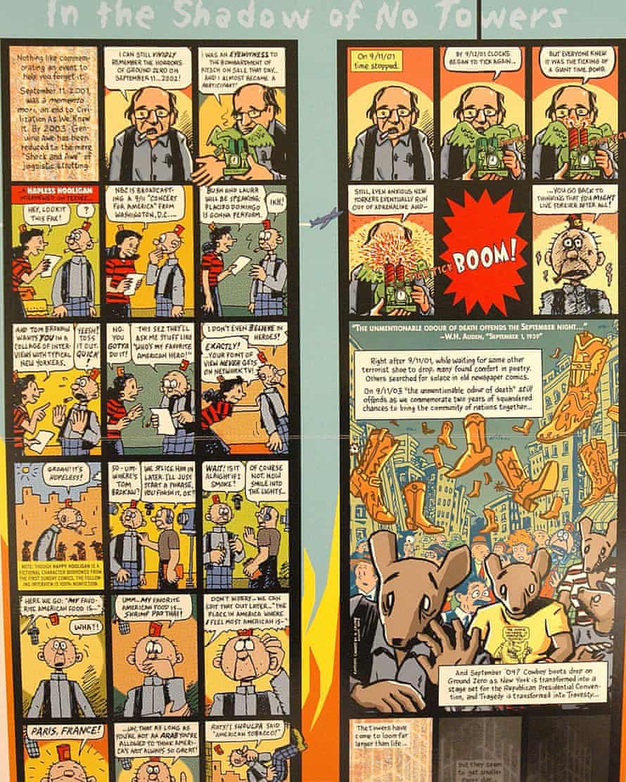 A detail from Spiegelman’s book In the Shadow of No Towers.