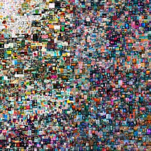 Beeple’s digital art collage Everydays: The First 5,000 Days sold at Christie’s for a record $69.3m.
