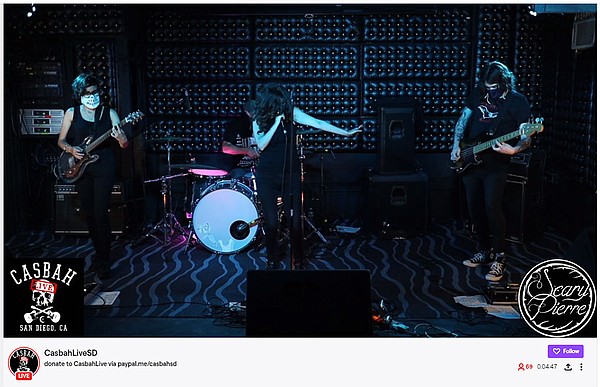 A still from Scary Pierre's livestreamed performance from...