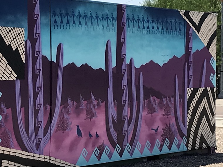 Zachary Justin is one of many artists who has created work in Roosevelt Row. - LYNN TRIMBLE