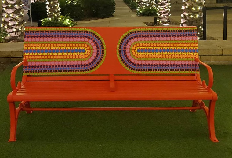 Look for benches with designs by local artists coming soon to Scottsdale Quarter. - KYLLAN MANEY