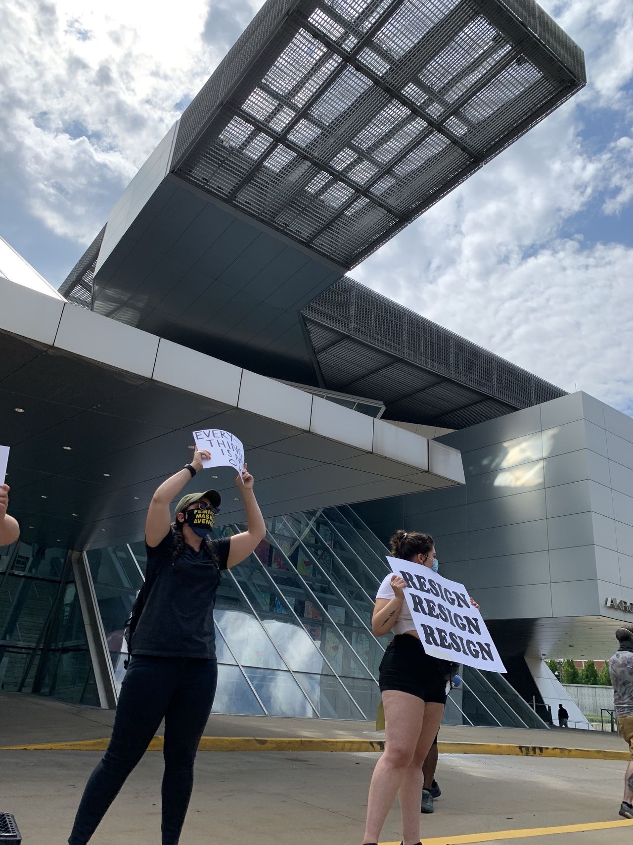 Akron Art Museum Accountability protest