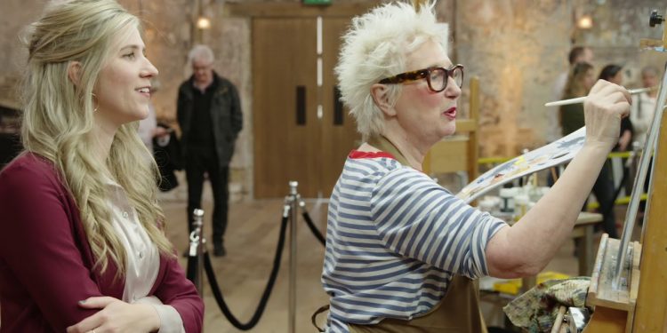 Behind The Scenes: Celebrity Portrait Artist Of The Year with Jenny Eclair