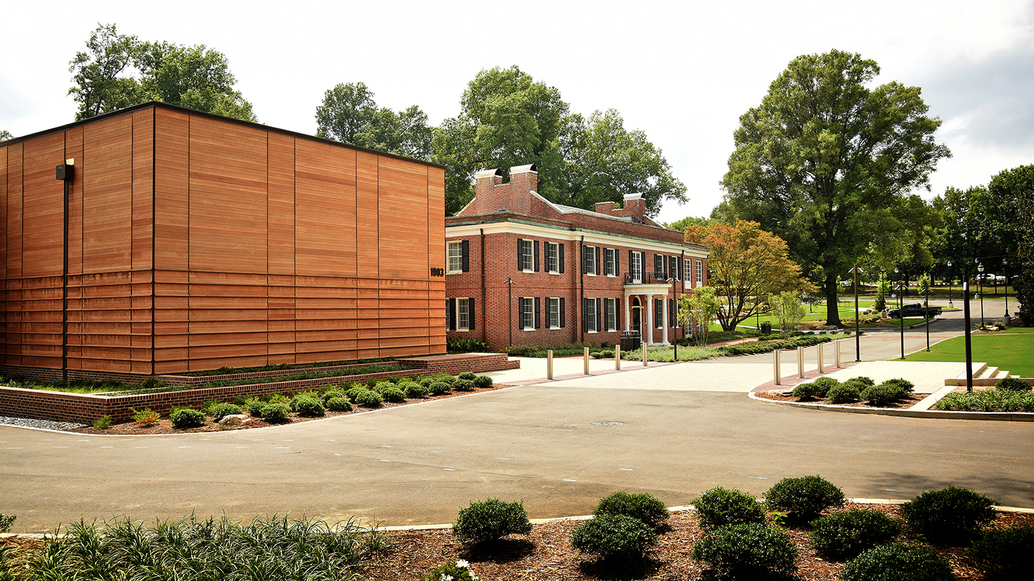 Exterior of the new Gregg Museum of Art + Design.