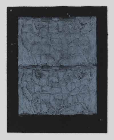 Two maps of the United States stacked on each other, rendered in a chalky white with black borders