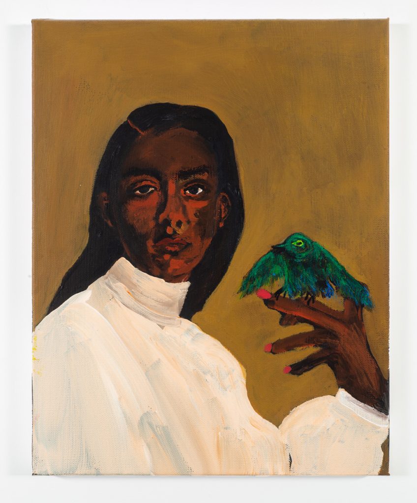 Danielle Mckinney , “Whisper,” 2021,  Acrylic on Canvas,  14